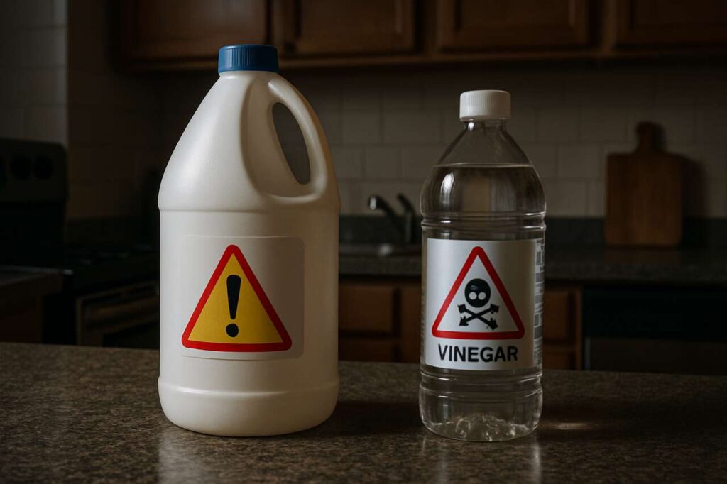 Dlaczego nie należy mieszać wybielacza z octem: ostrzeżenie toksykologów
