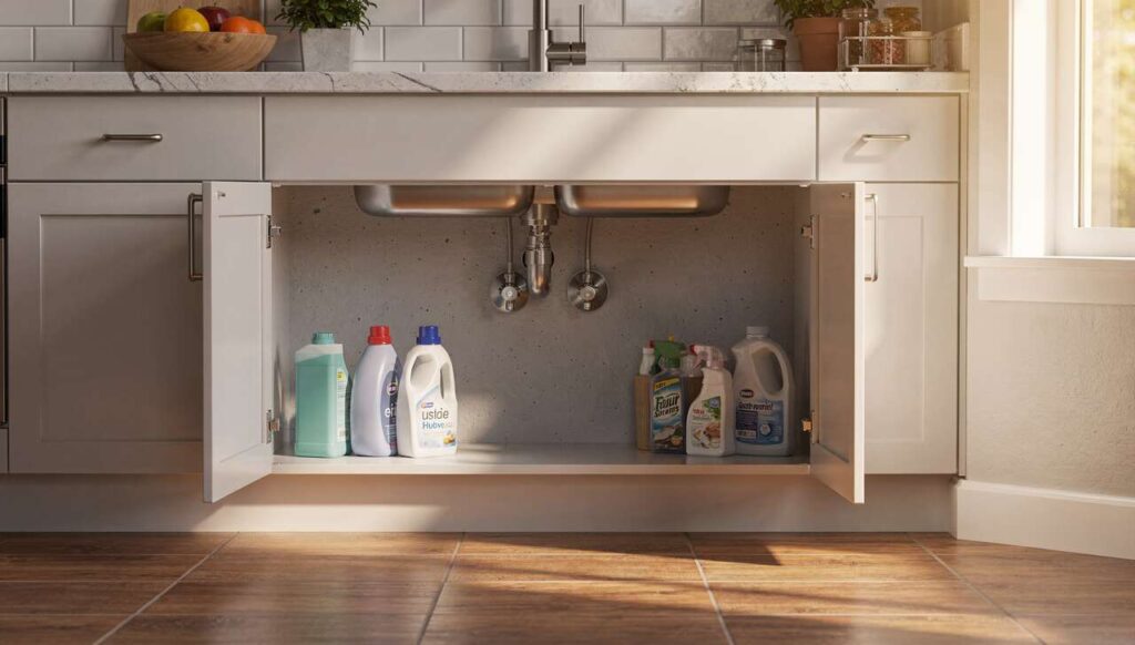 Pleśń za szafą kuchenną: prosty sposób, który likwiduje problem trwale