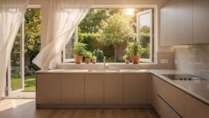 Zamknij okna kuchenne podczas gotowania? Architekci tłumaczą, dlaczego to błąd