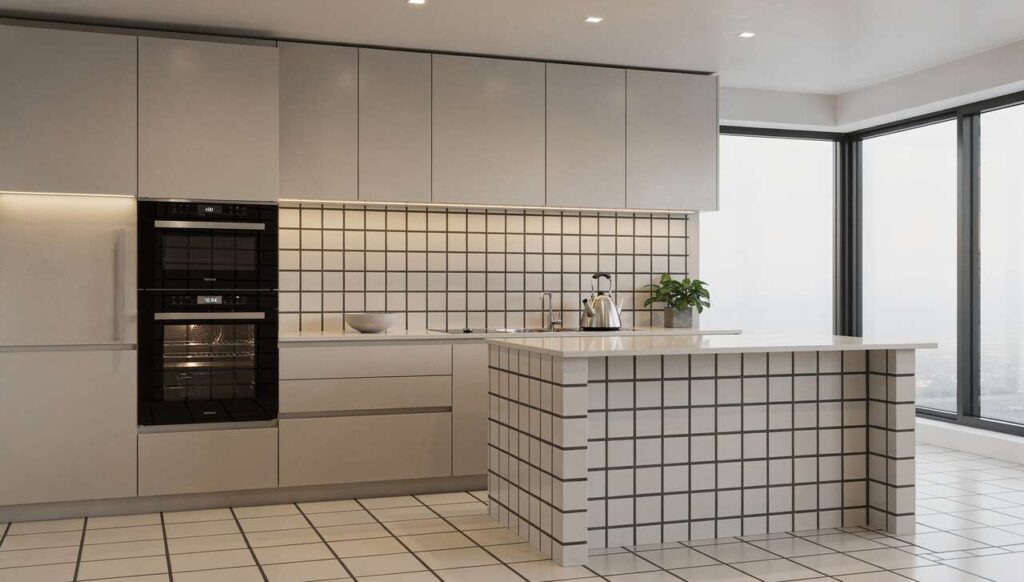 Dlaczego architekci w 2026 roku stawiają na ciemne fugi zamiast białych?