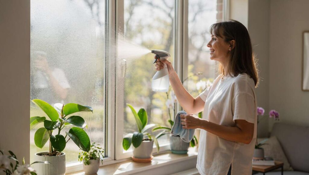 Wiosenne porządki 2026: ten domowy sposób na okna sprawia, że smugi znikają bez ścierki