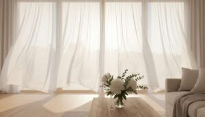 Trik z rurką odświeża poszarzałe firanki bez prania. Są bielutkie i bosko pachną