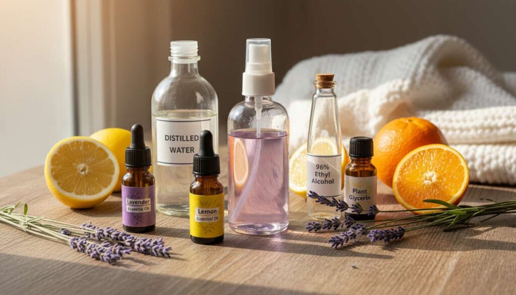 Domowy spray do pościeli, który nie plami. Jak zrobić trwały zapach z cytrusów i lawendy