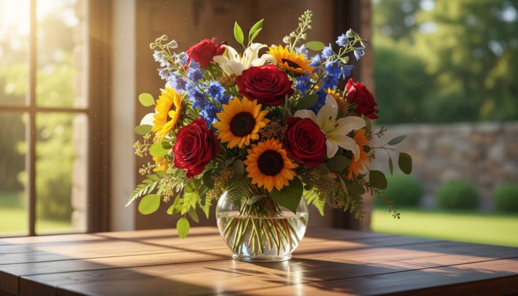 Wlewam to do wazonu zawsze, gdy dostanę bukiet. Kwiaty stoją w nim nawet przez 3 tygodnie