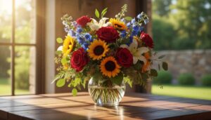 Wlewam to do wazonu zawsze, gdy dostanę bukiet. Kwiaty stoją w nim nawet przez 3 tygodnie