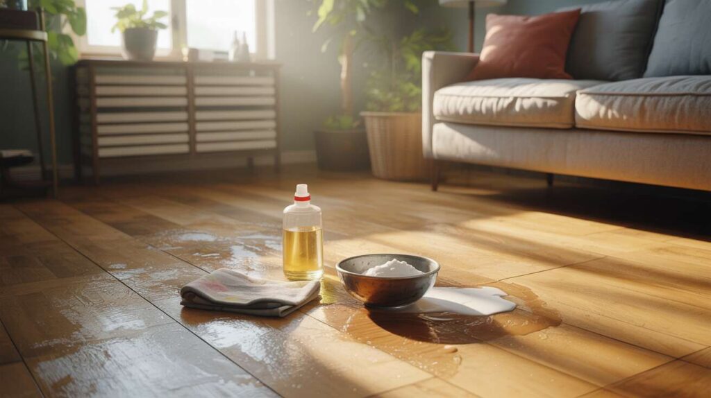 Wystarczą 3 łyżki tego i odrobina chęci, a panele będą idealnie czyste. Sposób na mycie parkietu bez